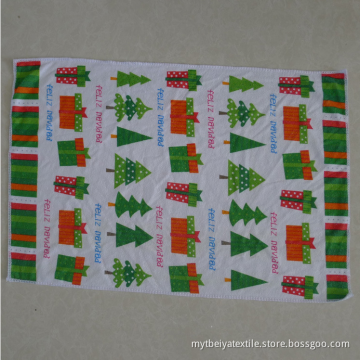 Custom Christmas Microfiber Printed Tea Towel Printing Wholesale